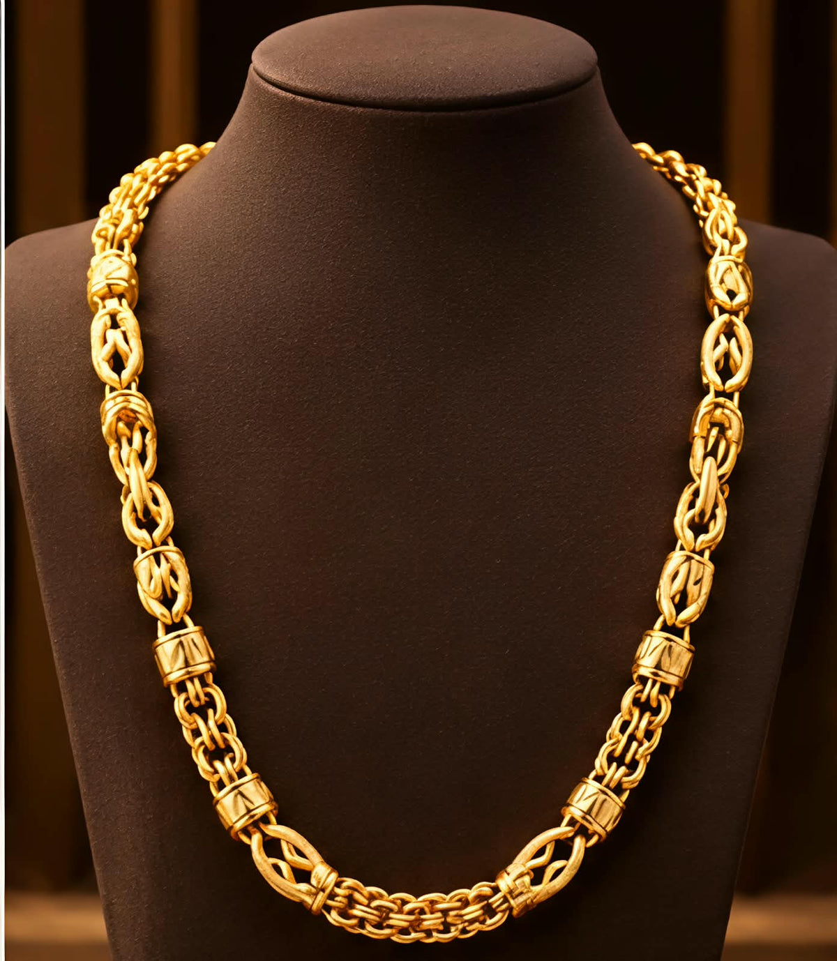 Premium Gold-Plated Designer Chain for Men Stylish Heavy-Look Necklace