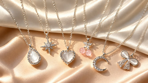 Elegant Crystal Pendant Necklace for Women | Trendy Heart, Star, Moon & Butterfly Designs 💎✨
