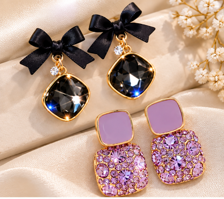 Stylish Fashion Dangler Earrings Combo Pack | Elegant Party Wear Earrings for Women 💎✨