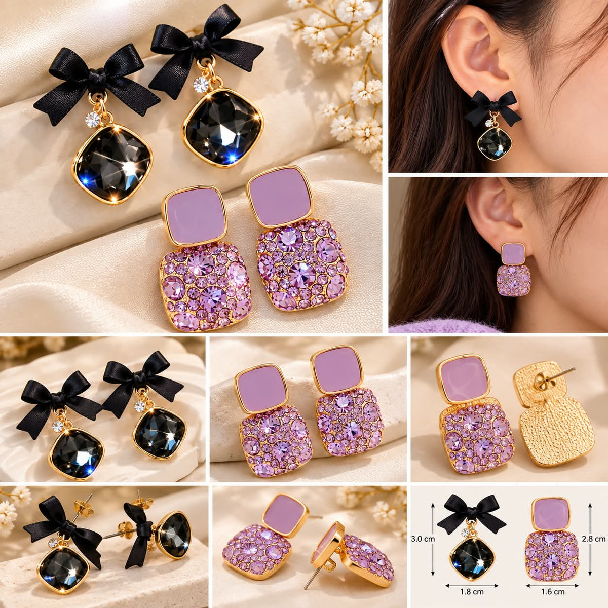 Stylish Fashion Dangler Earrings Combo Pack | Elegant Party Wear Earrings for Women 💎✨